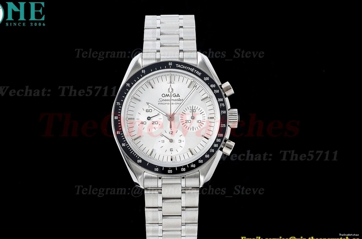 SS Speedmaster 41mm SS White A7750 RMF Dial Mod 0429